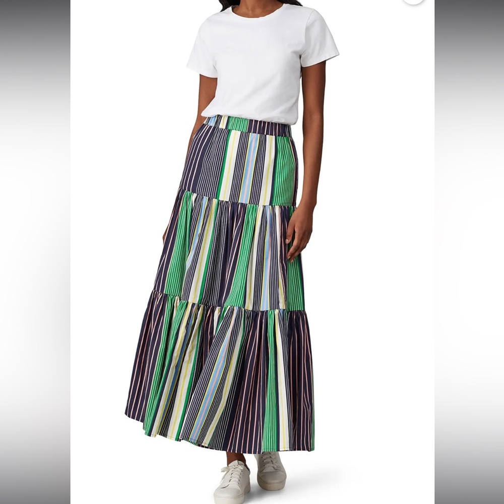 Tory Burch Multicolor Striped Maxi Skirt